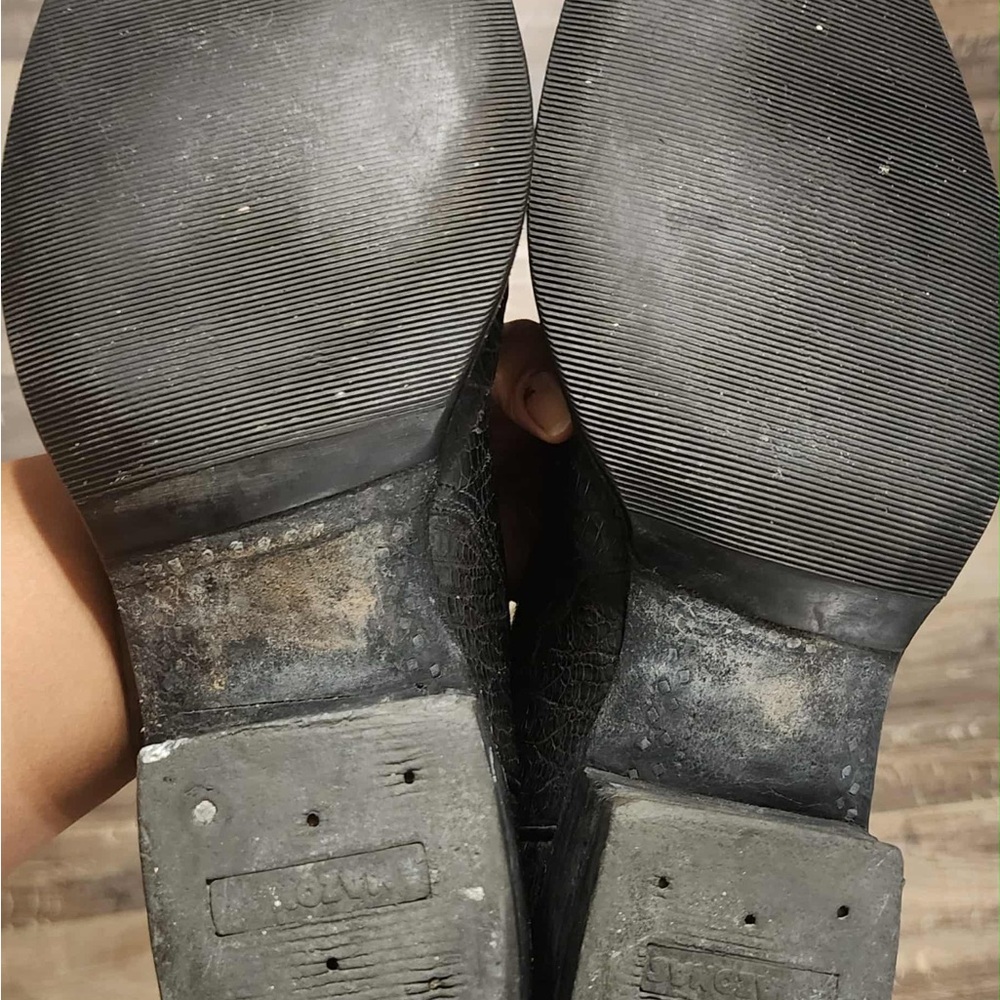 Lucchese Black and Red Western Boots - Picture 13 of 16